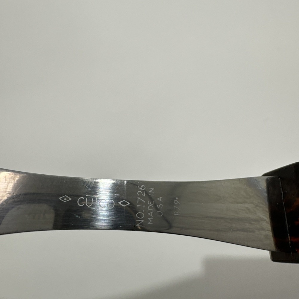 Vintage Cutco 1726 Serving Fork Classic Brown Orange Handle USA Stainless Steel - Picture 6 of 10